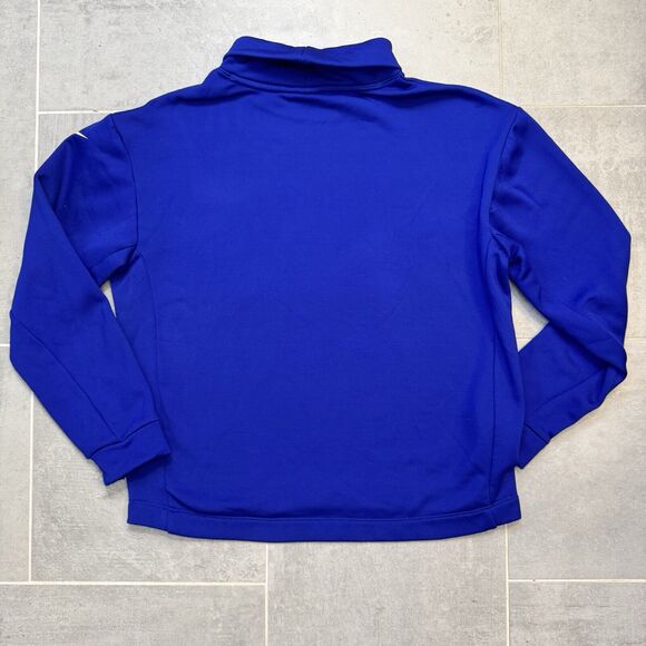 Nike Therma Fleece All Time Mock Neck Sweatshirt Deep Royal/Echo Pink Size XS - Picture 9 of 9